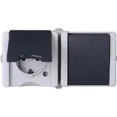 Enzo PROAQA Kopp SWD opbouw combinatie RA wissel horizontaal - 4628140