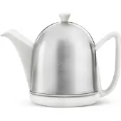 Bredemeijer - Theepot dubbelwandig Cosy Manto 1,0L wit met theezeef