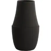 Luqaza Vaas Alen - Zwart - 20x20x36.5cm - IJzer - Modern - Bloemenvaas - Woondecoratie - Decoratieve vaas voor woonkamer of slaapkamer