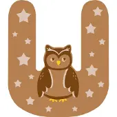 Small Foot Houten Dieren Kinderletter U