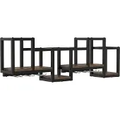 VCM Houten wandplank Wandplank keuken specerijen potjes Kolari M
