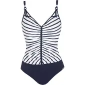 Sunflair Badpak donkerblauw / wit
