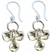 Charme Bijoux Allergievrij kerst belletjes oorbellen zilverkleur-