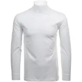 Ragman Regular Fit Turtleneck shirt wit, Effen
