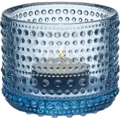 Iittala Theelichthouder Kastehelmi Aqua 6,4 cm