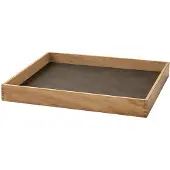 Lind DNA Dienblad Square S Even Nupo Caviar / Teak