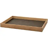 Lind DNA Dienblad Square M Even Nupo Caviar / Teak