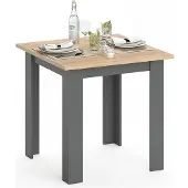 Vicco Eettafel Karlos Krachtige eik goud 80 x 80 cm, Model 36815