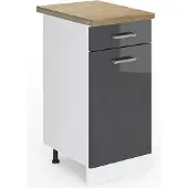 Vicco R-Line Keukenonderkast – 40 cm, WB Eik Antraciet Hoogglans