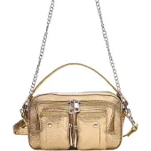 Núnoo Metallic Helena | Crossbody tas leer | goud