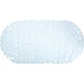 Overig Msv Antislip Badmat Keien - Wit - 36x69cm