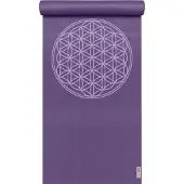 Yogistar Yogamat basic Flower of Life violet Fitnessmat YOGISTAR