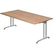 Hjh OFFICE PRO BELA 2E S - 200 x 100 Walnoot