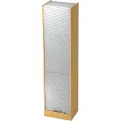 Hjh OFFICE PRO SIGNA R50 SG - Beuken/Zilver Roldeurkast Hoogte van de map | 5 OH Greeplijst kunststof