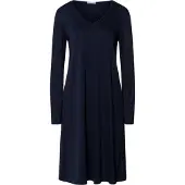 Hanro Nachthemd ' Cotton Silk ' donkerblauw
