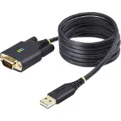 StarTech.com 2m USB naar Serieel Adapter Kabel, COM Retention, FTDI, USB-A naar DB9 RS232, LED Indicators, Verwisselbare DB9 Schroeven / Moeren