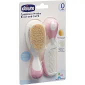 Chicco Borstel en Kam Roze 0m + 1 St Borstel
