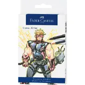 Faber-Castell FC-267191 Tekenstift Faber-Castell Pitt Artist Pen Comic Set 3D