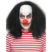 Metamorph Horrorclown pruik zwart