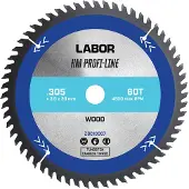 Labor HM cirkelzaagblad hout 305x30x3mm 60T