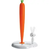 Alessi Keukenrolhouder Bunny & Carrot White 34 cm