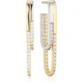 Sif Jakobs JEWELLERY CAPIZZI DUE GRANDE EARRING SJ-E42228-CZ-YG2.