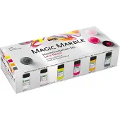 Kreul Magic Marble Effect - Verf set - 6 neon kleuren - marmerverf