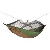 Amazonas - Hängematte Moskito-Aventure Thermo - Hangmat 2,75 x 1,4 m, grijs/olijfgroen/bruin