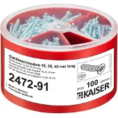 KAISER ELEKTRO 2472-91 Apparaatschroevenbox 100 stuk(s)