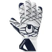 Uhlsport Supersoft HN Keepershandschoenen Wit Donkerblauw Grijs