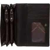 The Chesterfield Brand Leren Portemonnee Salzburg Harmonica Wallet Brown Donkerbruin