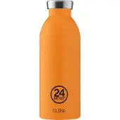 24Bottles Drinkfles 'Clima' oranje / zwart