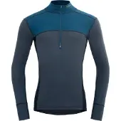 Devold - Lauparen Merino 190 Zip Neck - Merino-ondergoed S, blauw