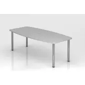 Hjh OFFICE PRO KARAT 22 C - Karat Grijs 220 x 103 met chromen voet