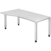 Hjh OFFICE PRO QUEO 18 S - Wit 180 x 100 Tafelhoogte I In hoogte verstelbaar