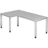 Hjh OFFICE PRO QUEO 82 S - Grijs 200 x 120 Tafelhoogte I In hoogte verstelbaar