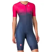 Castelli - Women's Core Tri Suit S/S - Fietspak XS, blauw