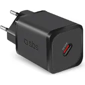 SBS PD Reiselader 45W USB-C GaN, zwart
