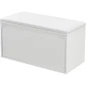 En.casa Opbergbank schoenenkast met lade 80x39x45 cm wit