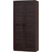 En.casa Kledingkast Finning 176x80x52 cm walnootkleurig donker []