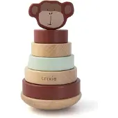 Trixie Houten Stapeltoren - Mr. Monkey - Houten stacking toy - Educatief speelgoed - Voor Jongens & Meisjes - Aap