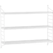 En.casa Wandplank Strängnäs set van 2 verstelbaar 50x60x15 cm wit