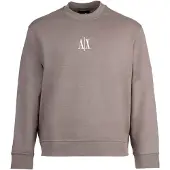 Armani Exchange Sweatshirt lichtbruin / wit