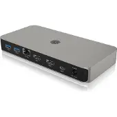 Icy Box docking station USB4 Type-C met dubbele video-uitgang