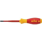 Wiha Phillips-Schraubendreher PH2 SoftFinish-slimFix VDE1000V 35394 VDE Kruiskop schroevendraaier PH 2 Koplengte: 100 mm DIN ISO 8764, DIN EN 60900