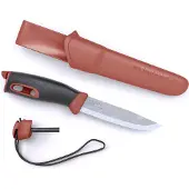 Morakniv Companion Spark 13571 Red, bushcraftmes met firesteel