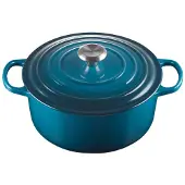 Le Creuset Gietijzeren Ronde Braadpan Deep Teal 26cm 5.2L