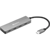 Sandberg - 136-41 - USB-C Hub - 4x USB-C - 10000Mbit/s - Grijs