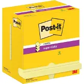 Post-It super sticky Z-notes geel 76 x 127 mm (12 stuks)