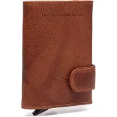 The Chesterfield Brand Leren Kaarthoes Portland Card Holder Cognac Bruine